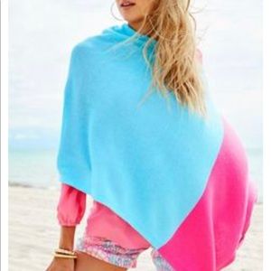 Dark blue and pink Lilly Pulitzer poncho